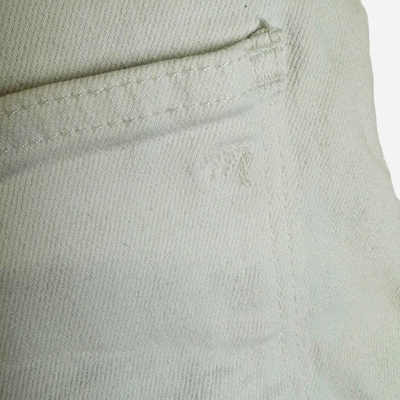 Madewell High-Rise Denim Shorts in Tile White size 27 - Picture 9 of 14